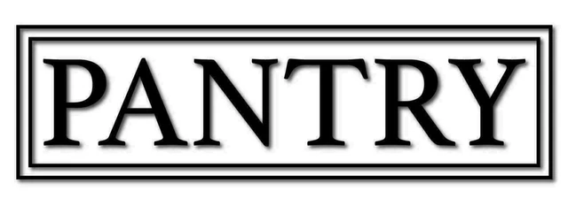 Pantry Decal - Vinyl Art Wall Decal for Home or Kitchen Pantry- 6.5" W X 1.8"