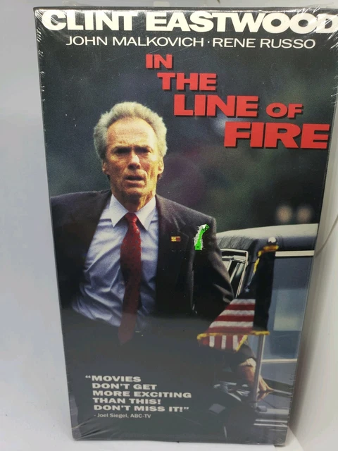 IN THE LINE of Fire VHS NEW ~ Clint Eastwood John Malkovich