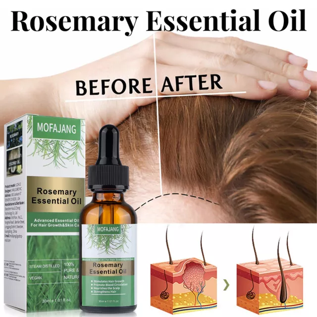 5/3x Rosmarinöl BIO 30ml - 100% ätherisches Öl, Rosemary Oil - Rosmarin Öl Haare 3