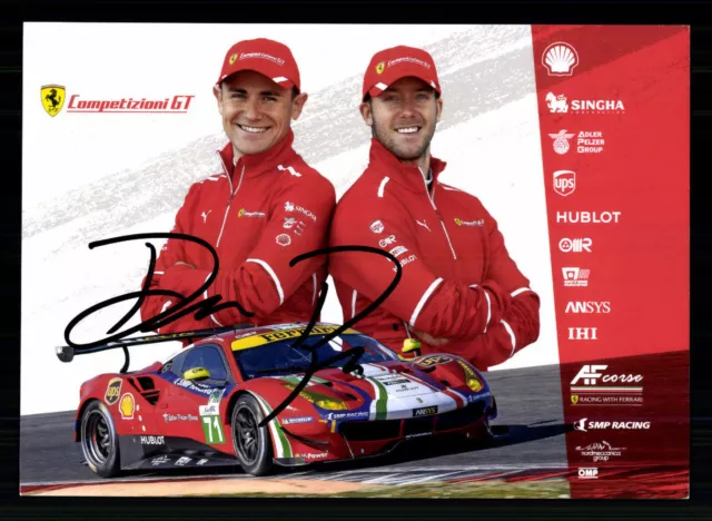 Ravide Rigon Ferrari Racing Motorsport Autograph Card Original Sign. + G 40568