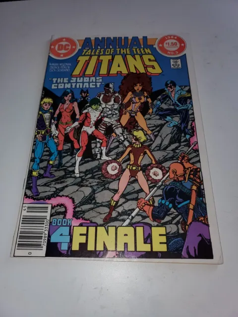 Tales Of The Teen Titans Annual #3 1984 F/Vf+ Canadian Price Newsstand Variant