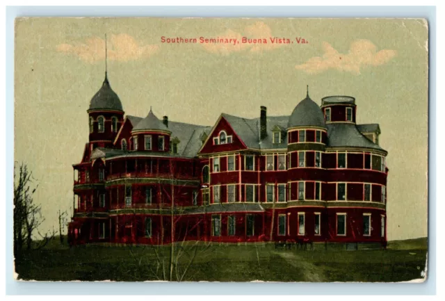 c1910's Southern Seminary Building Buena Vista Virginia VA Antique Postcard