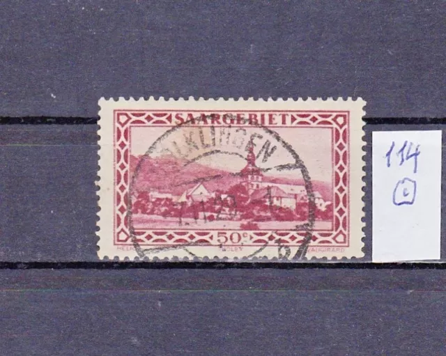 saargebiet bis 1934: Mi. Nr. 114 gestempelt