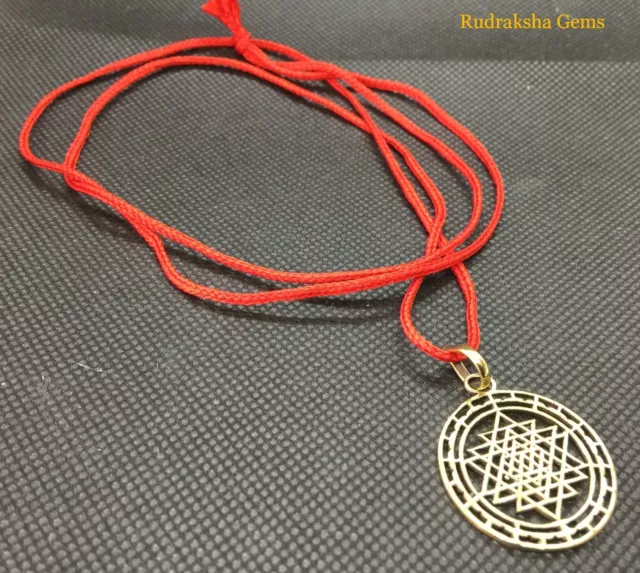 Sri Shri Yantra Pendant Lakshmi Powerful Chakra Energized Blessed Om Lakshmiaye 2