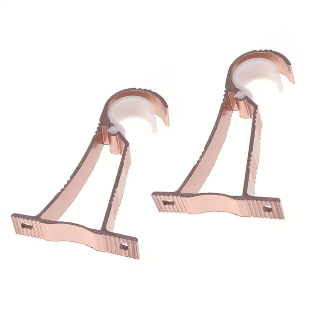 2 Pcs Curtain Kickstand Roman Pole Alloy Bracket Thicken Holder