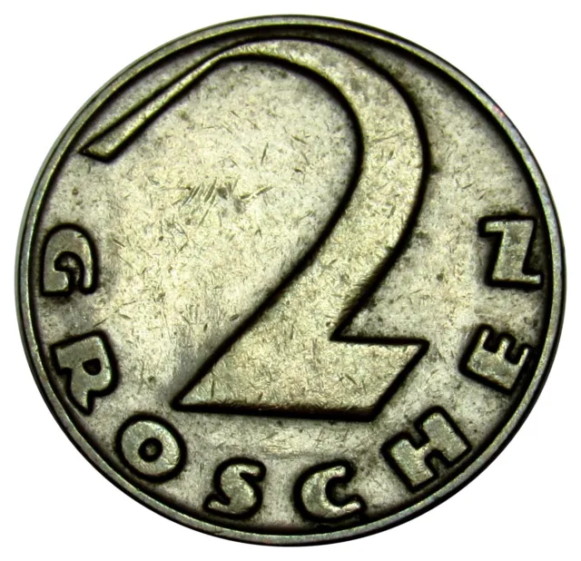 Austria 2 Groschen coin 1929 KM#2837 (a5)