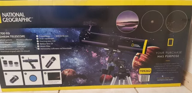 BNIB National Geographic 76/700 EQ Preimum  Telescope