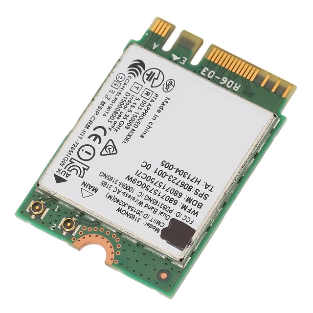 Carte WiFi NGFF M.2 Carte Adaptateur Réseau Double Bande BT 4.2