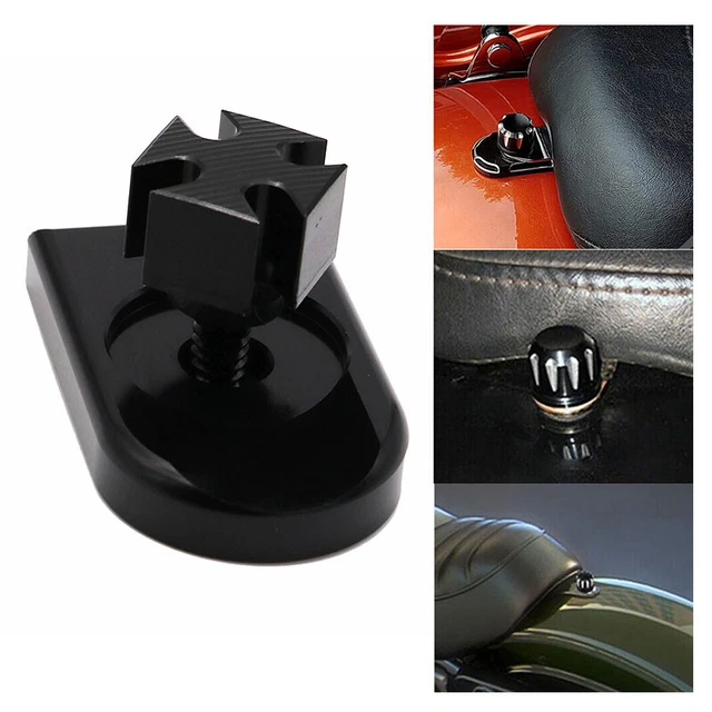 Motorcycle Rear Seat Screw Bolt Mount Knob Cover Fit For Harley Touring Softail