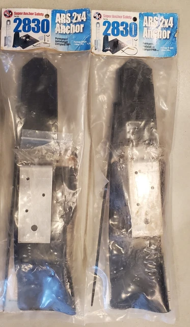 Super Anchor Safety ARS 2830 2x4 Fall Arrest Anchor Kit.  Lot of two pieces.