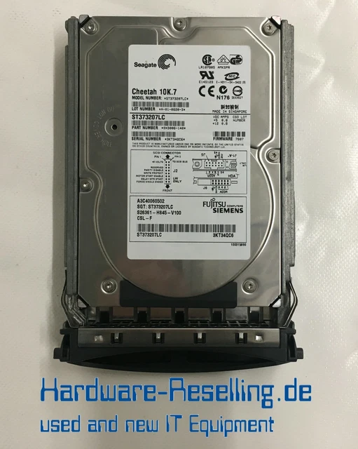 SEAGATE 73 GB 10K 320 MB/s disco rigido SCSI 3,5