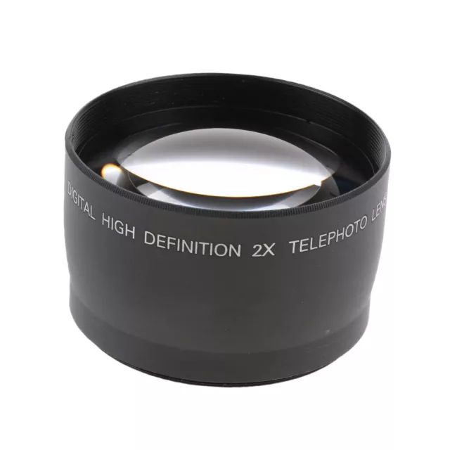 58mm 2x Magnification photo Lens   Converter for     SLR, Black