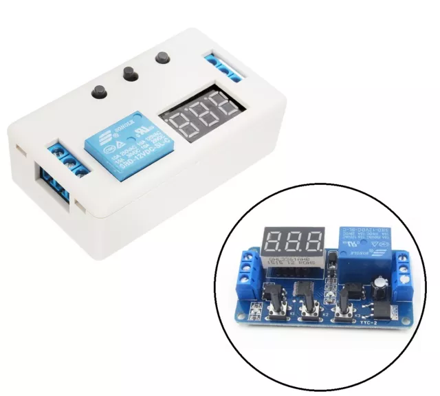 12V LED Automation Delay Timer Control Switch Relay Module with case AU