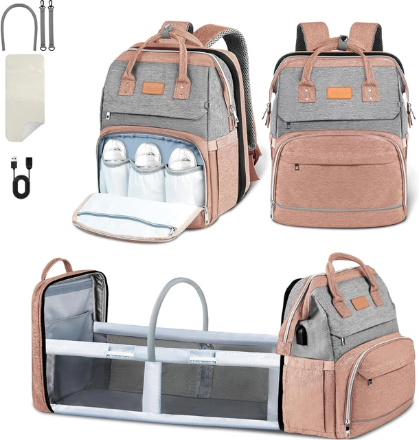 Fandiar Diaper Bag Backpack with Changing Station Baby Diaper Bags for Boys Girl