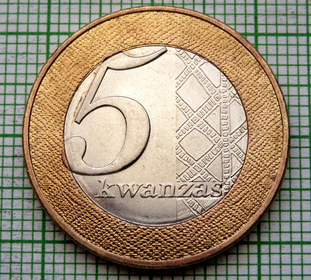 Angola 2012 5 Kwanzas, Bi-Metallic