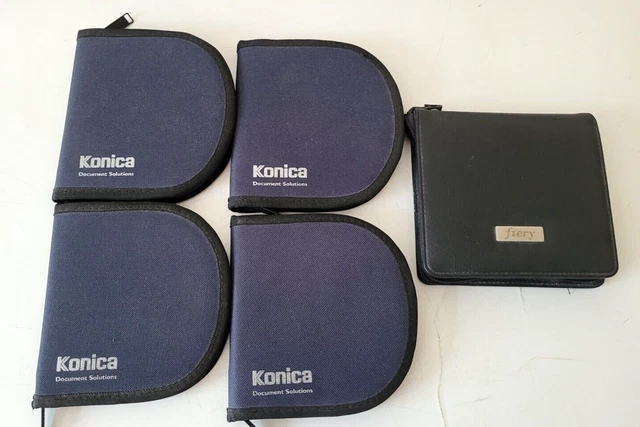 Lot De 5 Pochettes De Rangement CD/DVD - Konica/Fiery