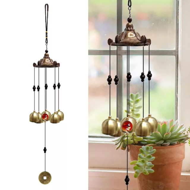 Metal Wind Chimes Copper Bells Outdoor Garden Yard Hanging Ornament Decor NEW