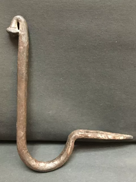 Old Vintage Peacock Shape Rustic Iron Wall Hooks Coat Rack Hanger Set Of 5 Pcs
