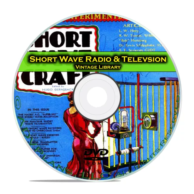 Short Wave Craft, Radio & Television 125 Classic Magazines Collection CD DVD B65