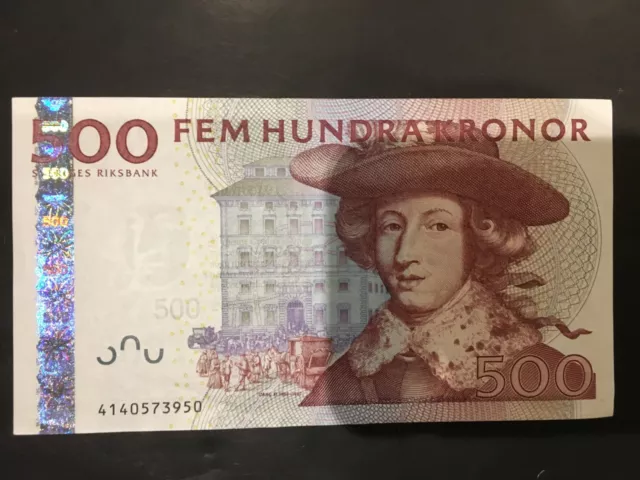 Billet banque banknote SUEDE SWEDEN SVERIGES 500 Kronor Carl XI NEUF NEW UNC 950