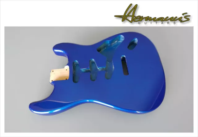 STRAT / St Aulne / Alder Remplacement Body, Sss Route, Finition Métallique Bleu