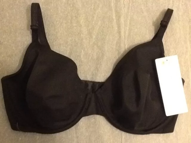 NWT Elle Macpherson Anthropologie Body Strip Nude Black Lace T Shirt Bra  32A $78