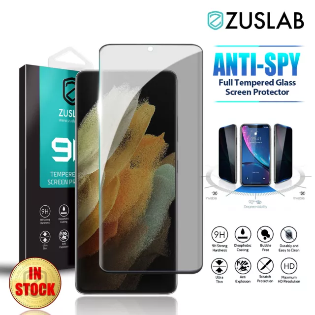 For Samsung Galaxy S23 S22 S21 S20 FE Ultra Plus Privacy Glass Screen Protector