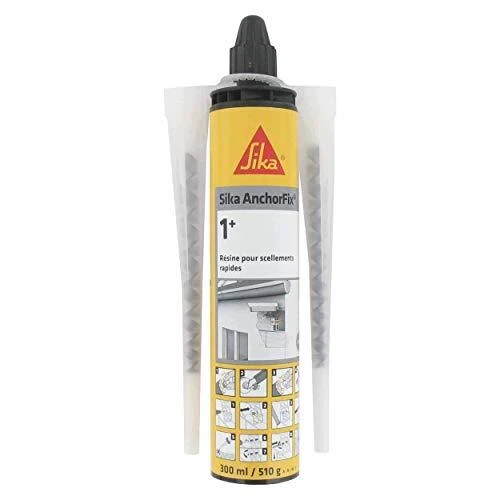 Sika Anchorfix 1+ Gris Cartouche de scellement chimique pour scellement rapid...