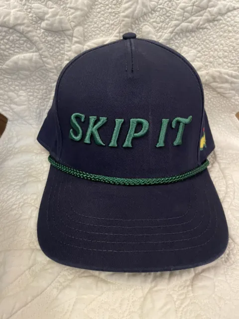 2023 Masters Tournament Navy and Green “Skip It” Rope Hat, NWT, 16th Hole RARE