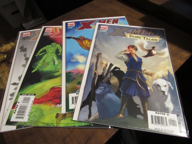 X-Men Fairy Tales #1 2 3 4 Marvel Mini Series Comic Book Set 1-4 Complete