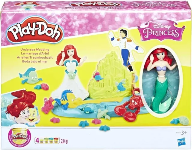 Play Doh Play Set - Disney Princess Aerial's Undersea Wedding Toy Play Doh Set 2