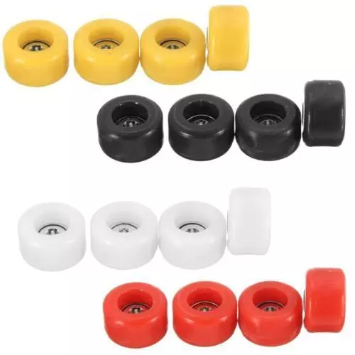 4 Pcs/Set Professional Urethane  Bearing Wheels for Wooden Fingerboard