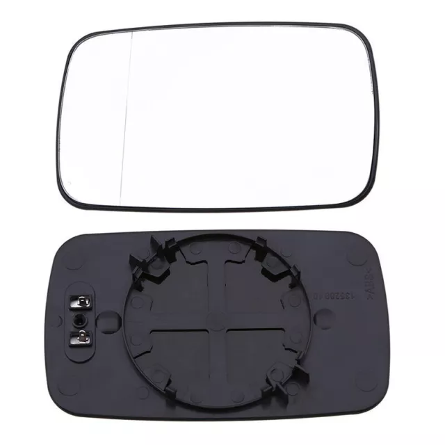 1PC Mirror Glass Heated White Left/Right Side For BMW E46 318i 330i Coupe Cabrio