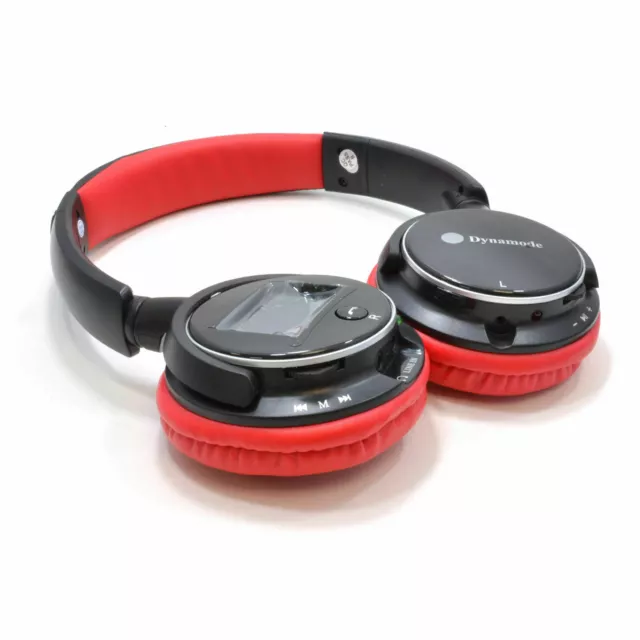 Bluetooth Stéréo Casque pour Téléphones Et Tablettes Avec Micro Rouge [008432]