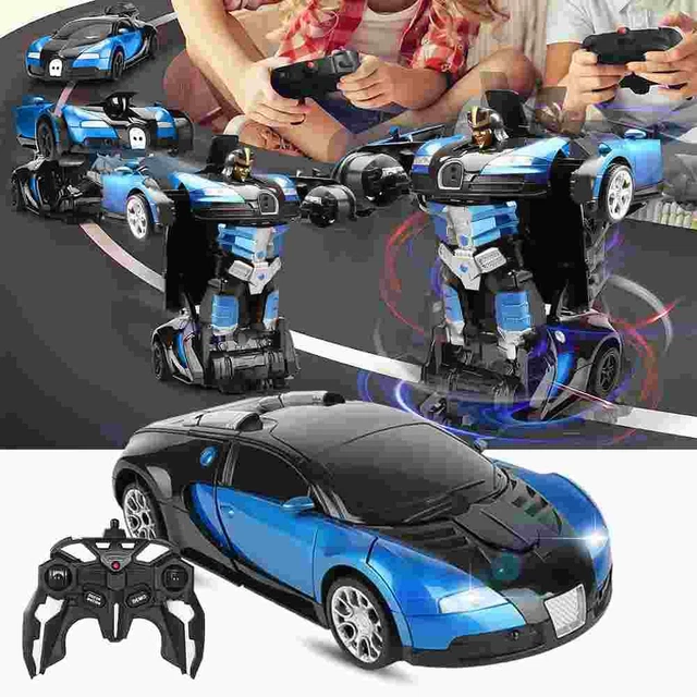 REMOTE CONTROL TRANSFORM Car Robot Toy With Lights Deformation RC Car