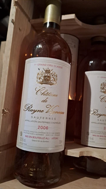 VIn blanc  Sauternes Rayne Vigneau  1er grand cru classe 2006