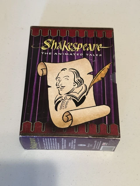 SHAKESPEARE THE ANIMATED Tales 4-Disc Dvd Box Set Vol 1-4