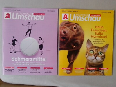 APOTHEKEN UMSCHAU VOM 1. August 2022 und vom 15. August 2022 EUR 1,00
