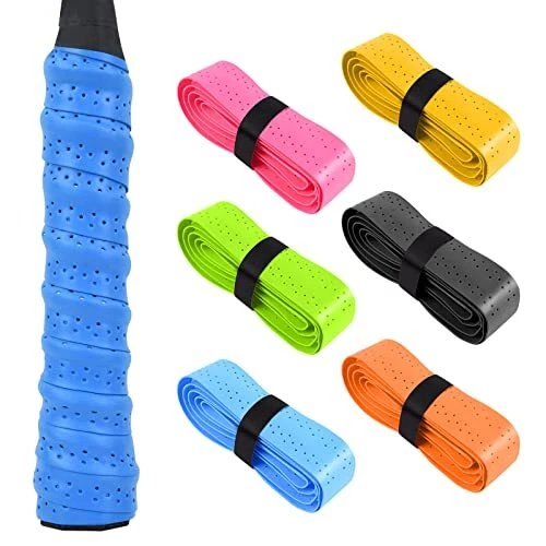 flintronic 6pcs Ruban de Raquette Grip PU Raquette Grip Bande Ruban Antidérap...