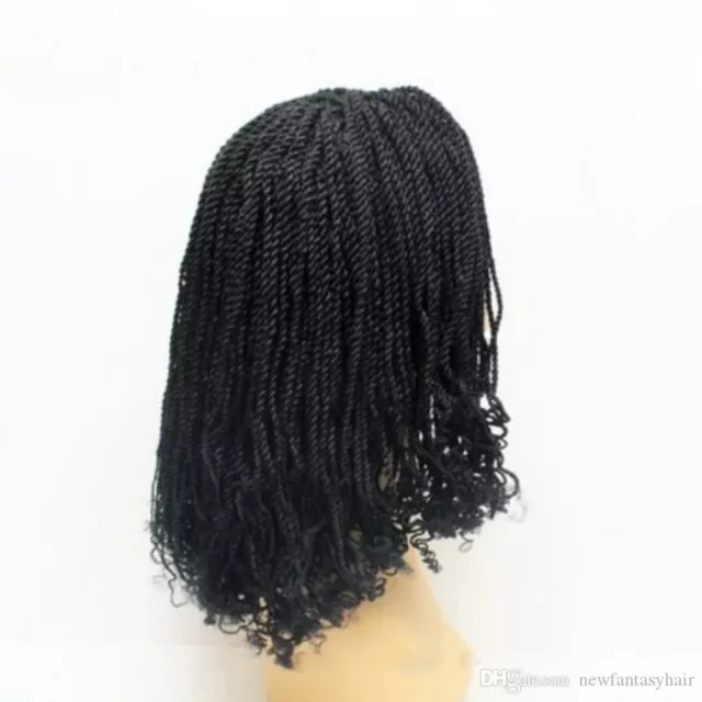 Afro Kinky Twist Crochet Braids Hair for Men Human Hair Replacement System  Wig
