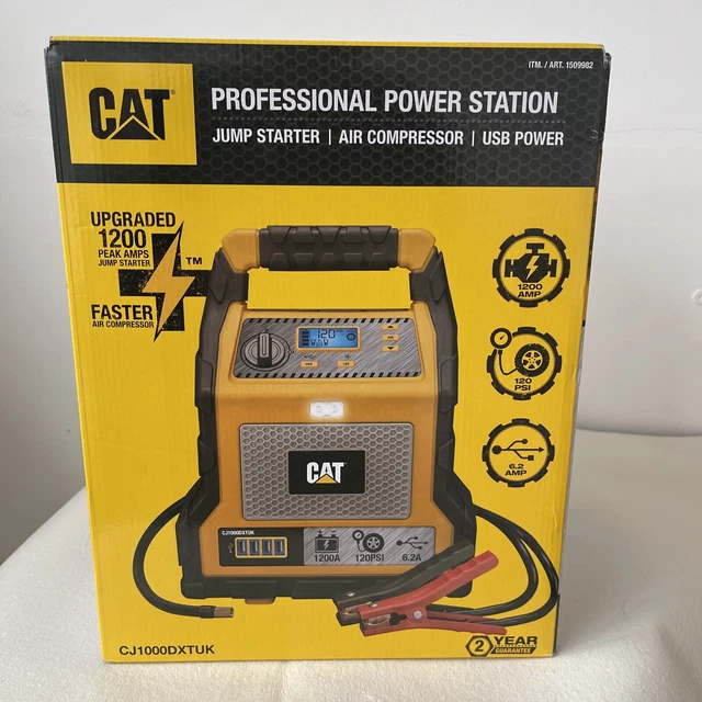 CAT 1200 PEAK Amp Professional Portable Jump Starter & Compressor Tyre