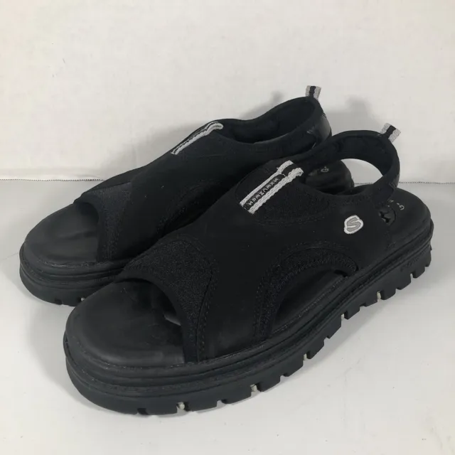 Vintage Skechers Women’s Sz 9 Jammers Black Chunky G-Tech Y2K River Sandals 90s