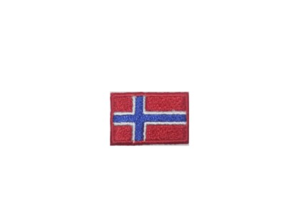 Toppa termoadesiva con bandiera norvegese della Norvegia 