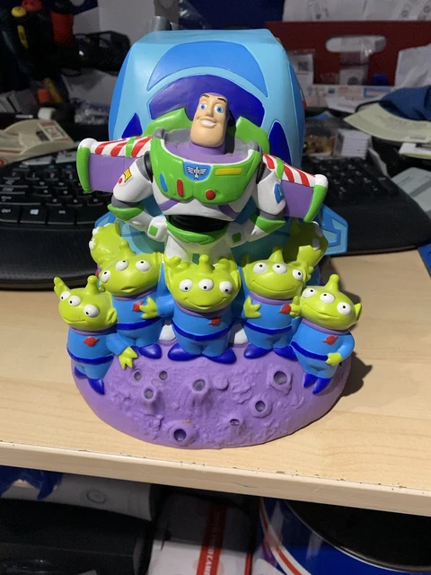 TOY STORY BUZZ Lightyear Zurg Aliens 8” Pvc Coin Bank Disneyland $40.00 ...