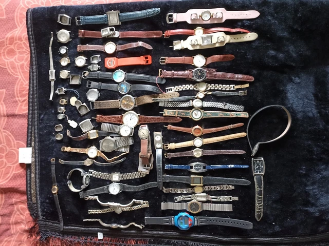 Lot De 10 Montres Quartz Adultes Unisexe - Occasion