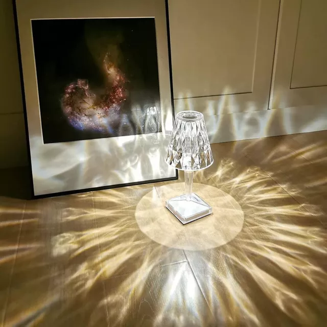 Lampada Led Ricaricabile Da Tavolo Lumetto Luce Bianca Calda Naturale Bar Pub