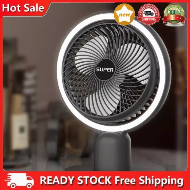 Quiet Cooling Fan with Night Light Multifunctional 3 Speeds for Indoor Outdoor