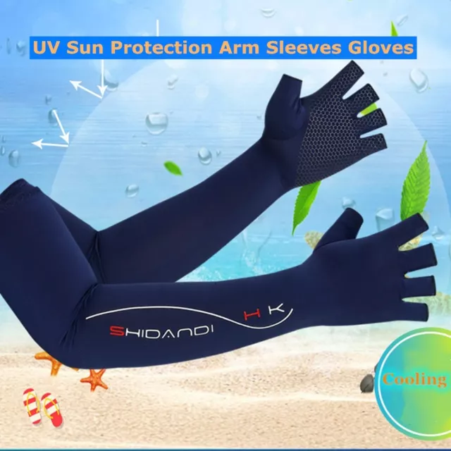 Hand Ärmel Sport im Freien UV Sonnenschutz Summer Cooling Handschuhe Anti-Slip