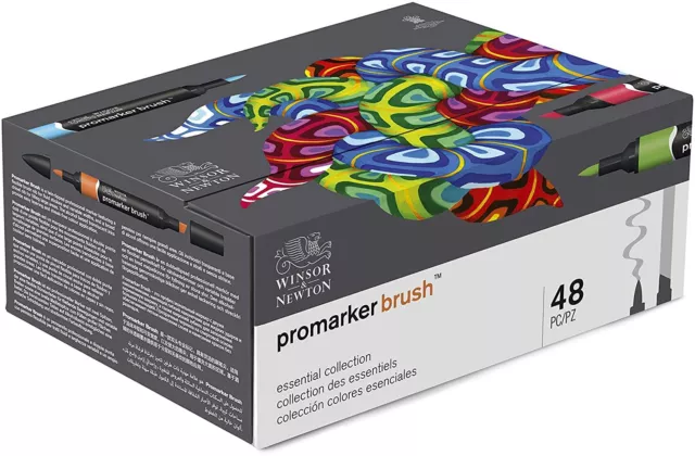 Winsor & Newton 0290080 - Promarker Brush Essential Collection 48pz