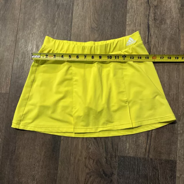 Adidas Climalite Womens Tennis Skirt Skort Sz Small Yellow